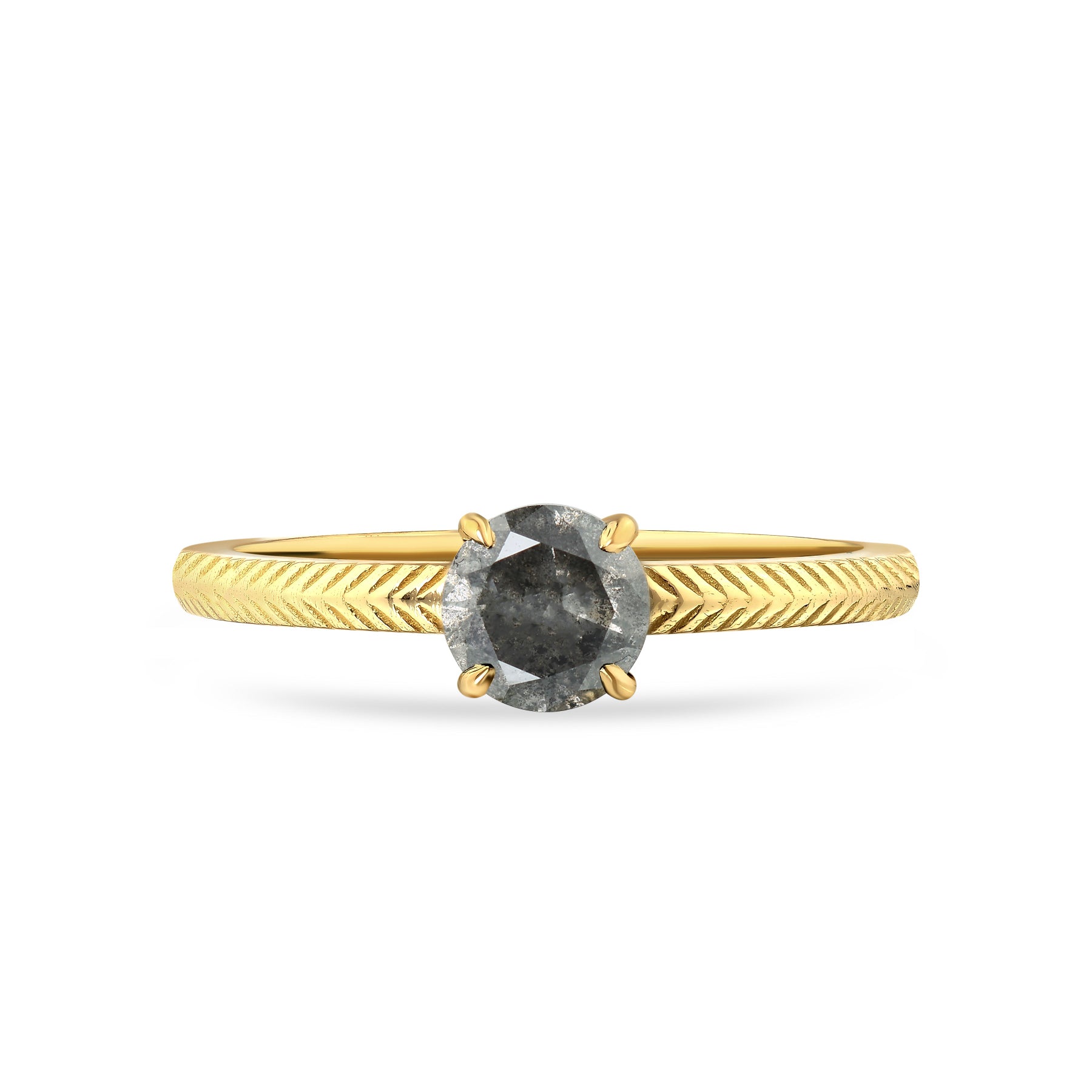 Astrid - Salt and Pepper Diamond Ring