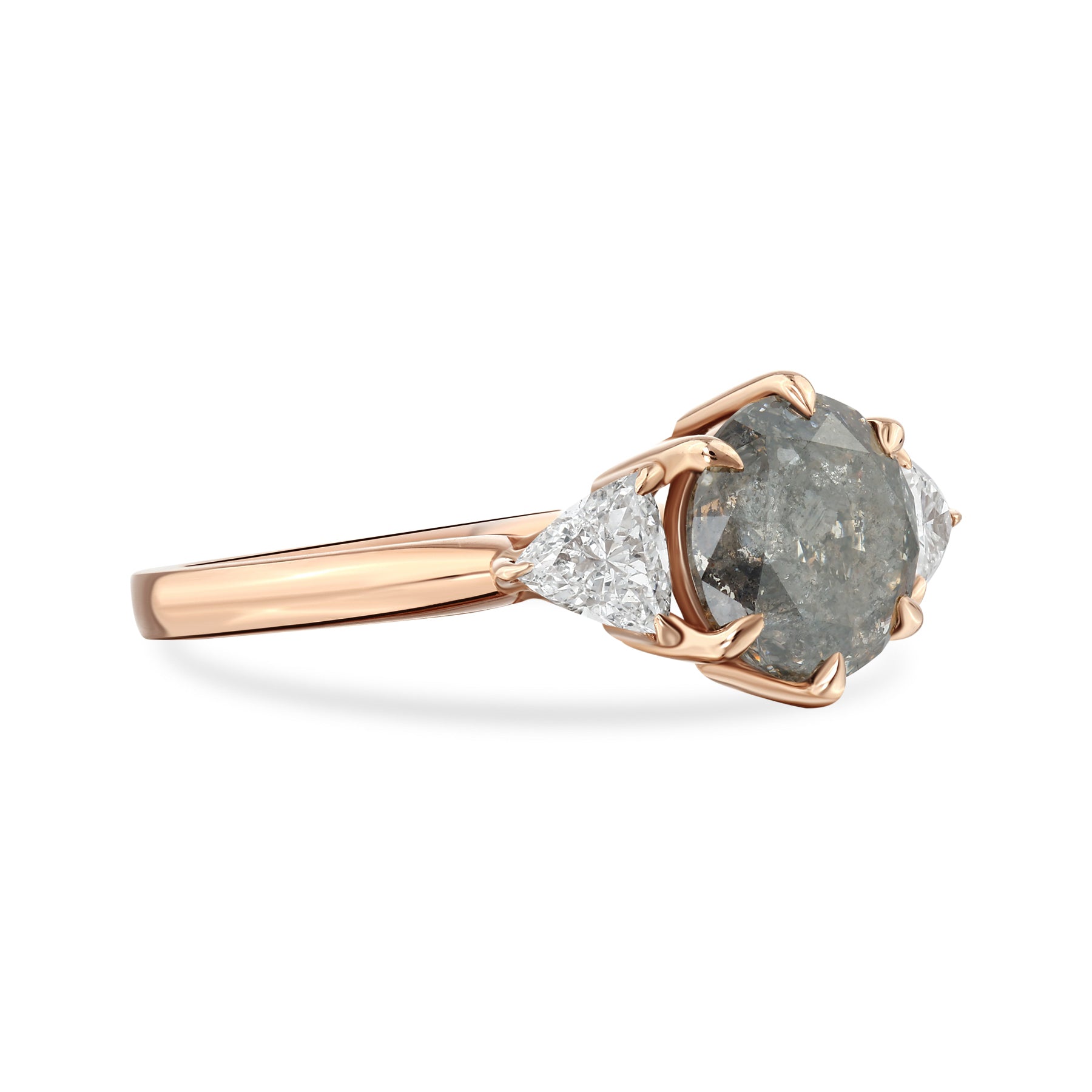 Hesse - Rose Gold Salt and Pepper Diamond Ring