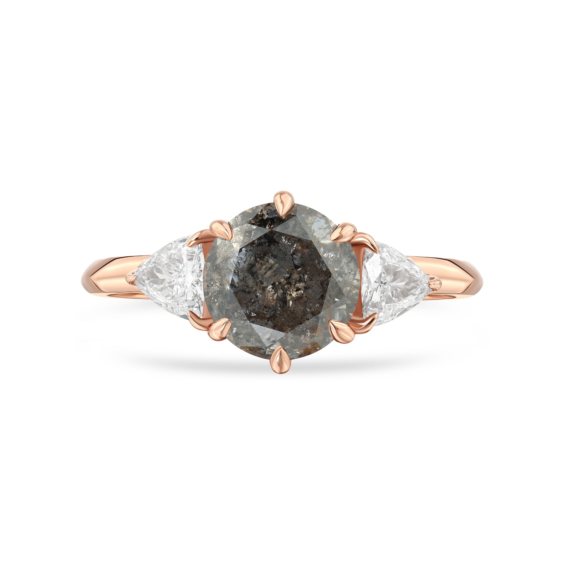 Hesse - Rose Gold Salt and Pepper Diamond Ring